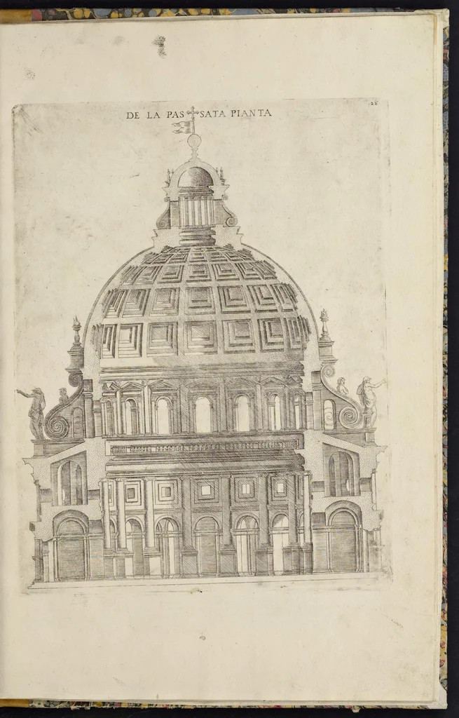 An illustration from Libro d'Antonio Labacco appartenente a l'architettvra nel qval si figvarano alcvne notabili antiqvita di Roma, 1584, leaf 54