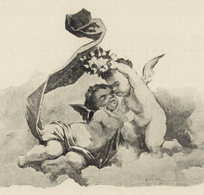 An illustration from A manual for china painters, being a practical and comprehensive treatise on the art of painting china and glass with mineral colors, 1907, leaf 178