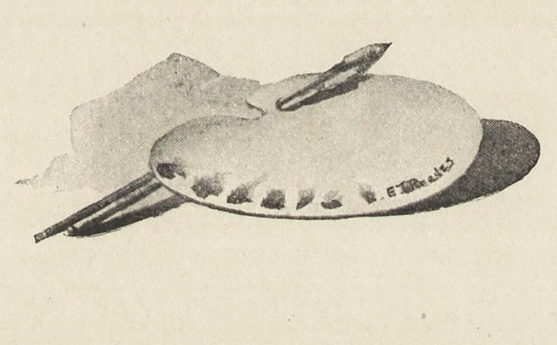An illustration from A manual for china painters, being a practical and comprehensive treatise on the art of painting china and glass with mineral colors, 1907, leaf 82