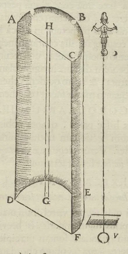 An illustration from Physiologia Kircheriana experimentalis : qua summa argumentorum multitudine & varietate naturalium rerum scientia per experimenta physica, mathematica, medica, chymica, musica, magnetica, mechanica comprobatur atque stabilitur, 1680, leaf 214