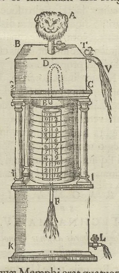 An illustration from Physiologia Kircheriana experimentalis : qua summa argumentorum multitudine & varietate naturalium rerum scientia per experimenta physica, mathematica, medica, chymica, musica, magnetica, mechanica comprobatur atque stabilitur, 1680, leaf 241