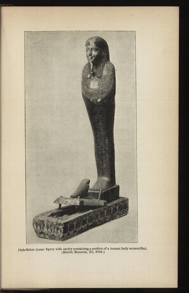 An illustration from Egyptian magic, 1901, leaf 110
