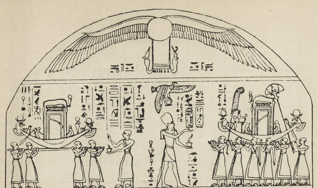 An illustration from Egyptian magic, 1901, leaf 232