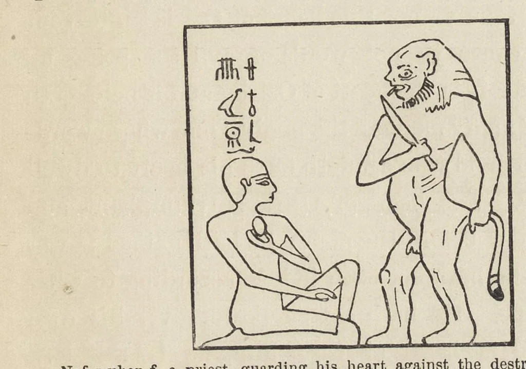 An illustration from Egyptian magic, 1901, leaf 54
