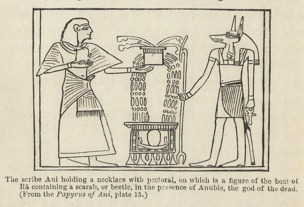 An illustration from Egyptian magic, 1901, leaf 63