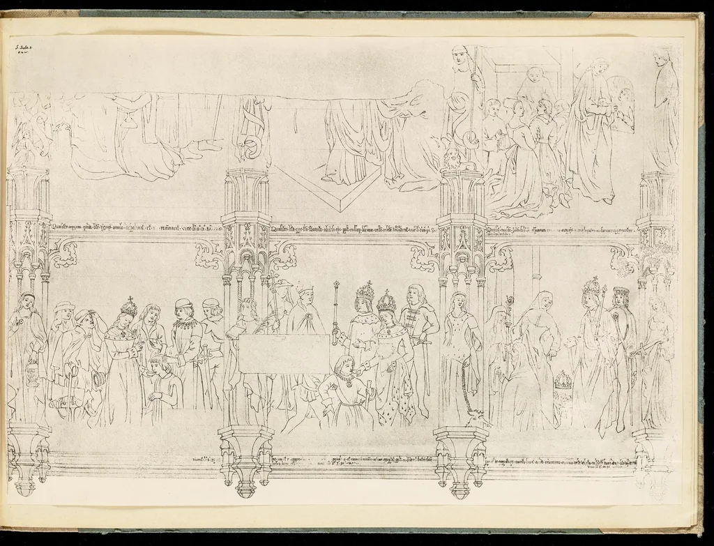 An illustration from The frescoes in the chapel at Eton College : facsimiles of the drawings by R. H. Essex, 1907, leaf 20