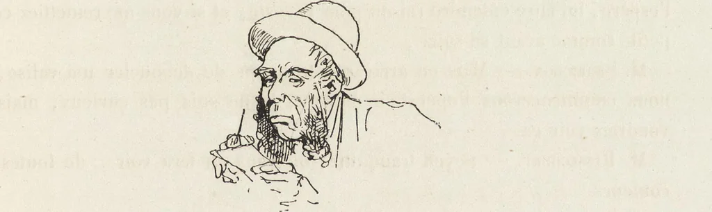 An illustration from La vie hors de chez soi (comédie de notre temps) l'hiver, le printemps, l'été, l'automne; études au crayon et à la plume, 1876, leaf 118