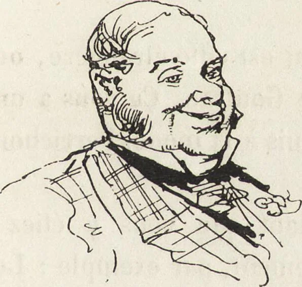 An illustration from La vie hors de chez soi (comédie de notre temps) l'hiver, le printemps, l'été, l'automne; études au crayon et à la plume, 1876, leaf 122