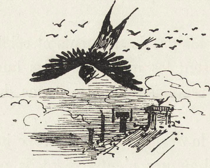 An illustration from La vie hors de chez soi (comédie de notre temps) l'hiver, le printemps, l'été, l'automne; études au crayon et à la plume, 1876, leaf 15
