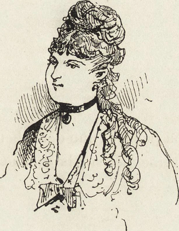 An illustration from La vie hors de chez soi (comédie de notre temps) l'hiver, le printemps, l'été, l'automne; études au crayon et à la plume, 1876, leaf 154