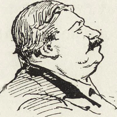 An illustration from La vie hors de chez soi (comédie de notre temps) l'hiver, le printemps, l'été, l'automne; études au crayon et à la plume, 1876, leaf 156