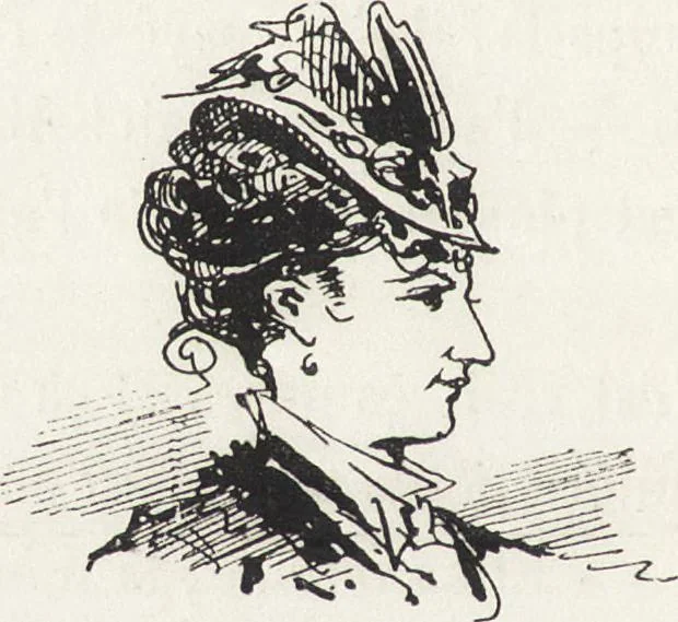 An illustration from La vie hors de chez soi (comédie de notre temps) l'hiver, le printemps, l'été, l'automne; études au crayon et à la plume, 1876, leaf 163