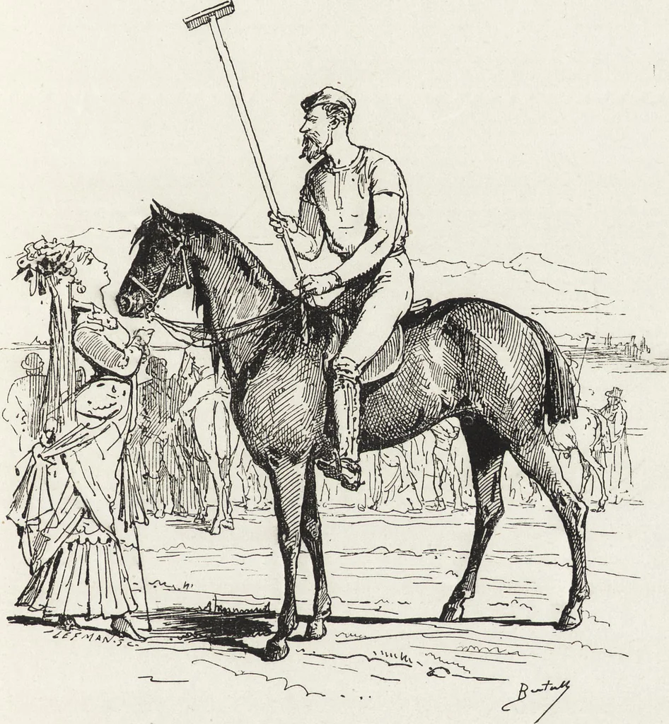 An illustration from La vie hors de chez soi (comédie de notre temps) l'hiver, le printemps, l'été, l'automne; études au crayon et à la plume, 1876, leaf 238