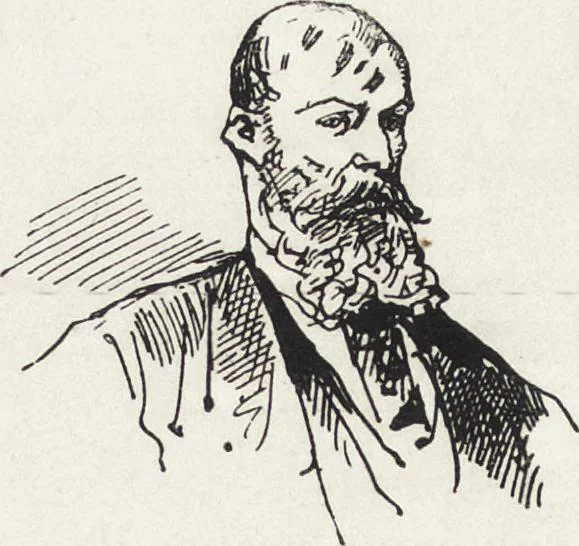 An illustration from La vie hors de chez soi (comédie de notre temps) l'hiver, le printemps, l'été, l'automne; études au crayon et à la plume, 1876, leaf 241