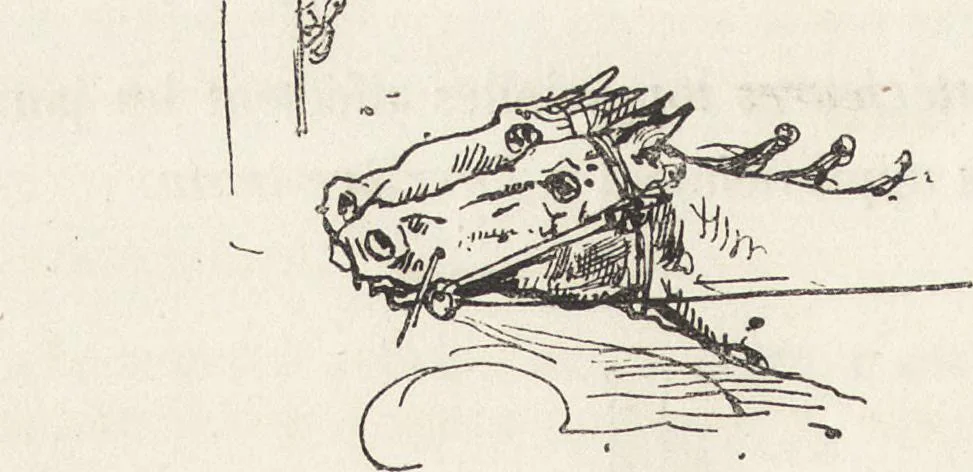 An illustration from La vie hors de chez soi (comédie de notre temps) l'hiver, le printemps, l'été, l'automne; études au crayon et à la plume, 1876, leaf 357