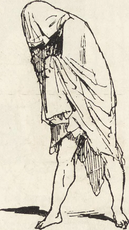 An illustration from La vie hors de chez soi (comédie de notre temps) l'hiver, le printemps, l'été, l'automne; études au crayon et à la plume, 1876, leaf 481