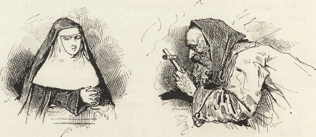 An illustration from La vie hors de chez soi (comédie de notre temps) l'hiver, le printemps, l'été, l'automne; études au crayon et à la plume, 1876, leaf 505