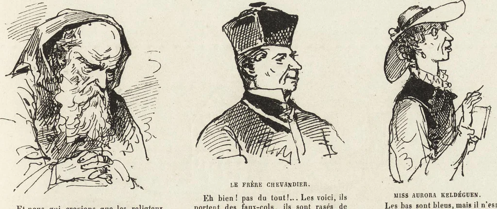 An illustration from La vie hors de chez soi (comédie de notre temps) l'hiver, le printemps, l'été, l'automne; études au crayon et à la plume, 1876, leaf 616