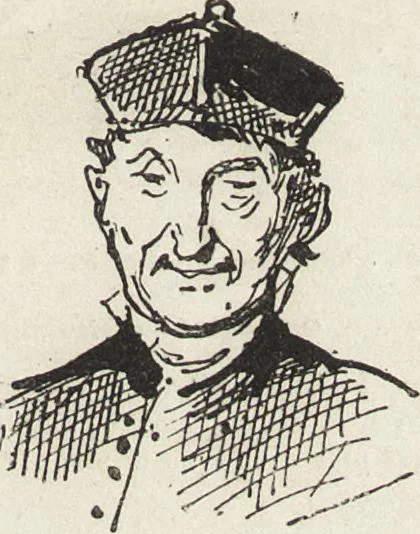 An illustration from La vie hors de chez soi (comédie de notre temps) l'hiver, le printemps, l'été, l'automne; études au crayon et à la plume, 1876, leaf 616