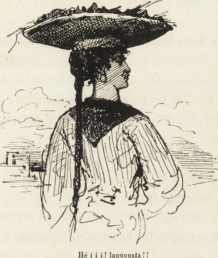 An illustration from La vie hors de chez soi (comédie de notre temps) l'hiver, le printemps, l'été, l'automne; études au crayon et à la plume, 1876, leaf 642