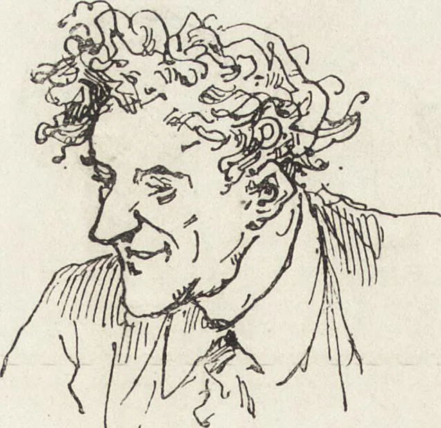 An illustration from La vie hors de chez soi (comédie de notre temps) l'hiver, le printemps, l'été, l'automne; études au crayon et à la plume, 1876, leaf 657
