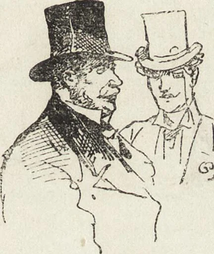 An illustration from La vie hors de chez soi (comédie de notre temps) l'hiver, le printemps, l'été, l'automne; études au crayon et à la plume, 1876, leaf 658