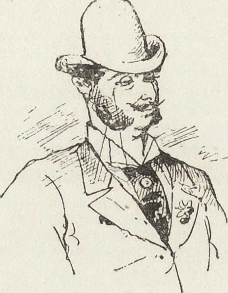 An illustration from La vie hors de chez soi (comédie de notre temps) l'hiver, le printemps, l'été, l'automne; études au crayon et à la plume, 1876, leaf 663