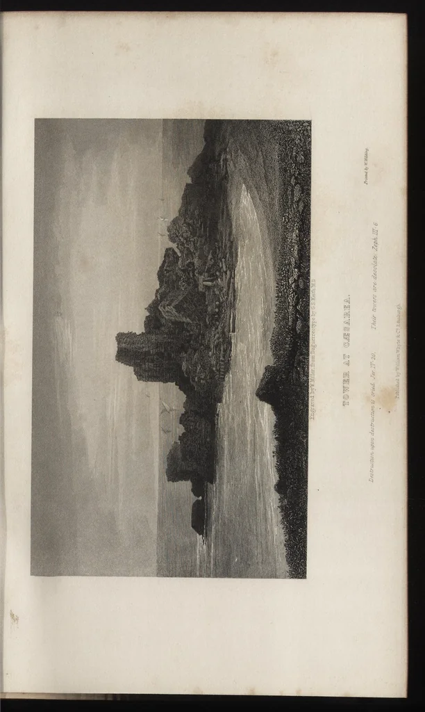 An illustration from Evidence of the truth of the Christian religion : derived from the literal fulfilment of prophecy : particularly as illustrated by the history of the Jews, and by the discoveries of recent travellers, 1848, leaf 172