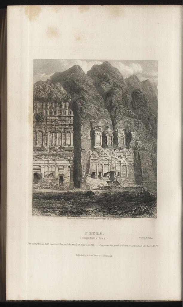 An illustration from Evidence of the truth of the Christian religion : derived from the literal fulfilment of prophecy : particularly as illustrated by the history of the Jews, and by the discoveries of recent travellers, 1848, leaf 375