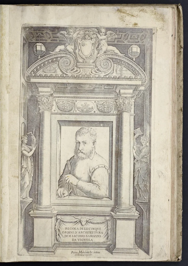 An illustration from Regola delli cinque ordini d'architettura, 1635, leaf 4