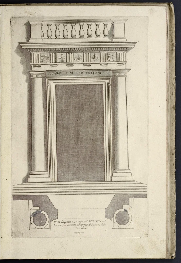 An illustration from Regola delli cinque ordini d'architettura, 1635, leaf 68