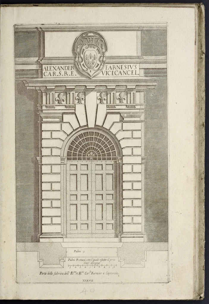 An illustration from Regola delli cinque ordini d'architettura, 1635, leaf 76