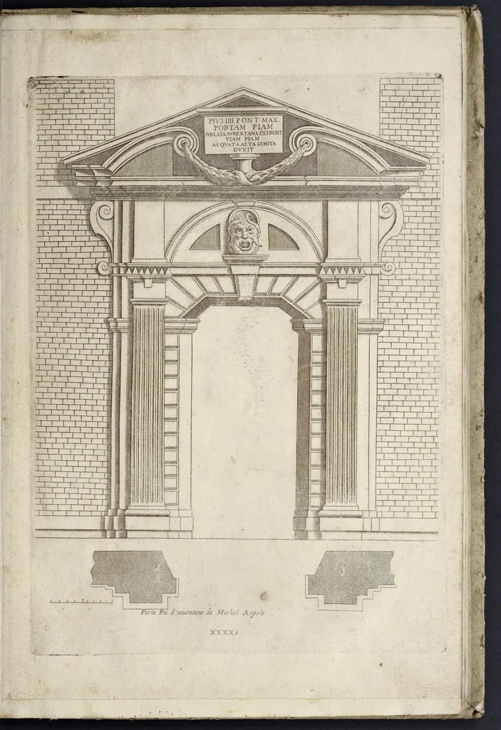 An illustration from Regola delli cinque ordini d'architettura, 1635, leaf 84