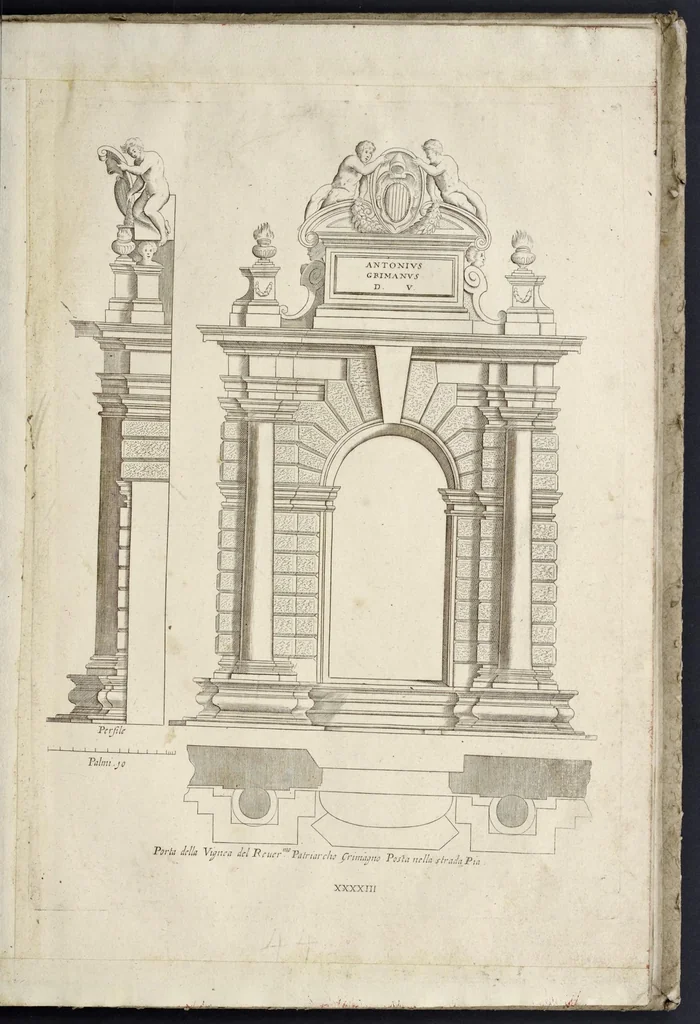 An illustration from Regola delli cinque ordini d'architettura, 1635, leaf 88