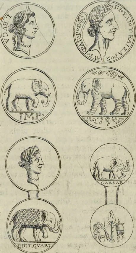 An illustration from Novus thesaurus antiquitatum romanarum, 1735, leaf 107