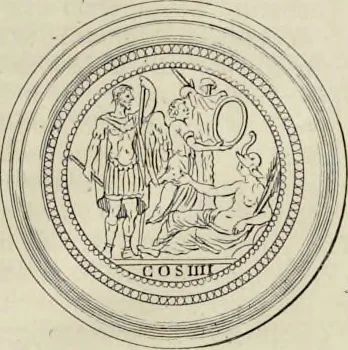 An illustration from Novus thesaurus antiquitatum romanarum, 1735, leaf 86