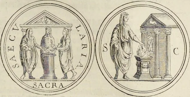 An illustration from Novus thesaurus antiquitatum romanarum, 1735, leaf 218