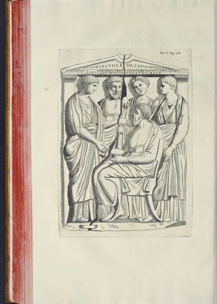 An illustration from Novus thesaurus antiquitatum romanarum, 1735, leaf 413