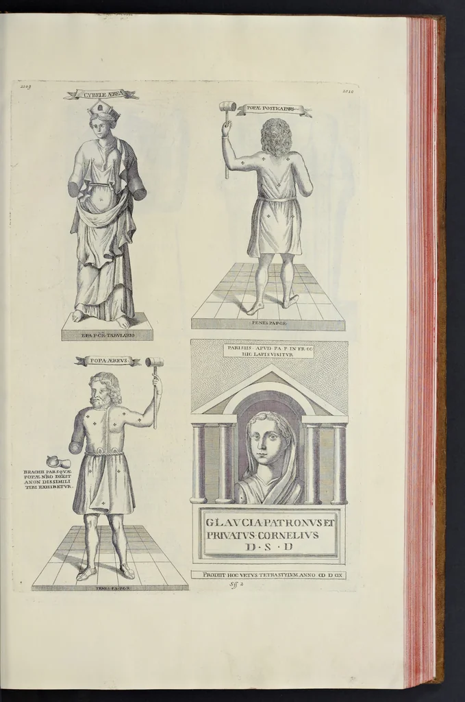 An illustration from Novus thesaurus antiquitatum romanarum, 1735, leaf 524