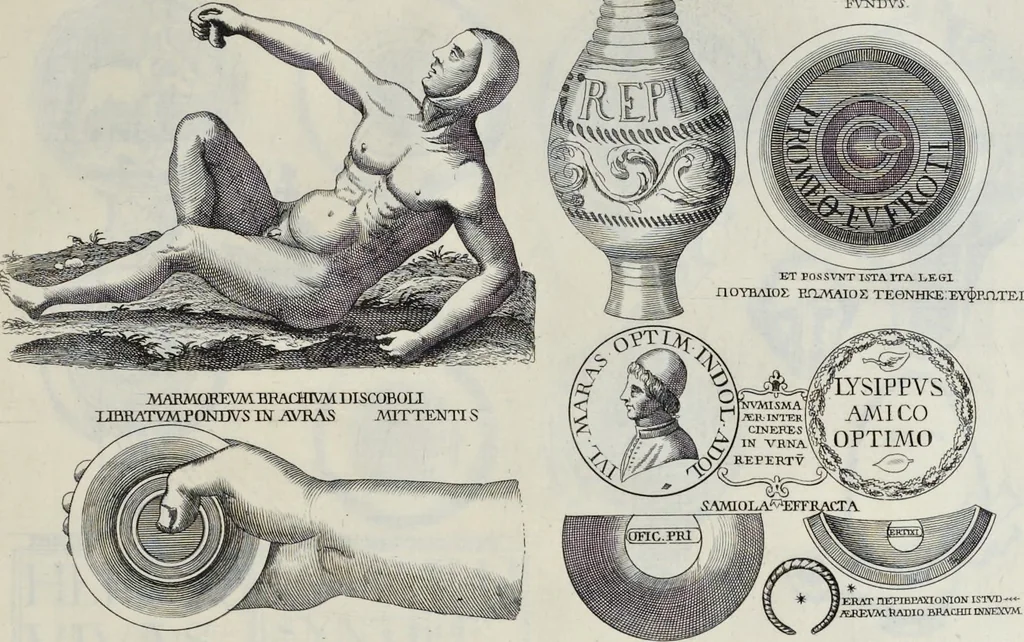 An illustration from Novus thesaurus antiquitatum romanarum, 1735, leaf 528
