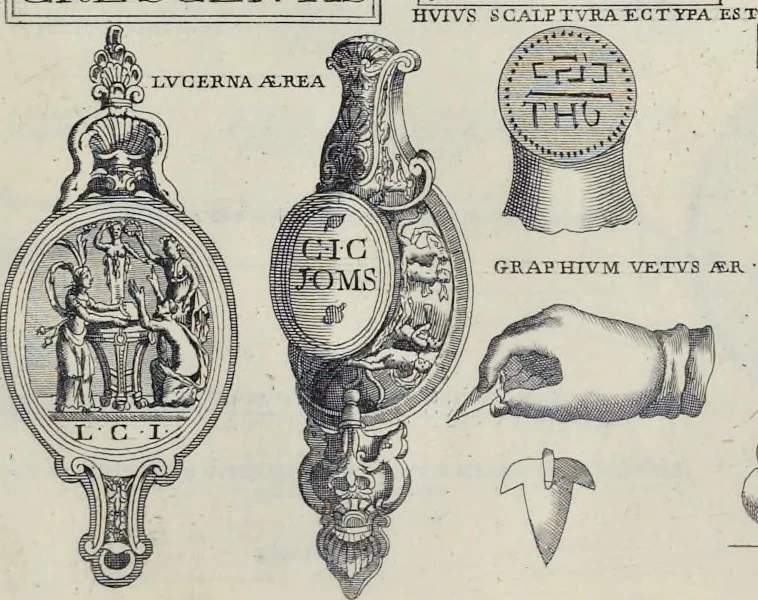 An illustration from Novus thesaurus antiquitatum romanarum, 1735, leaf 530