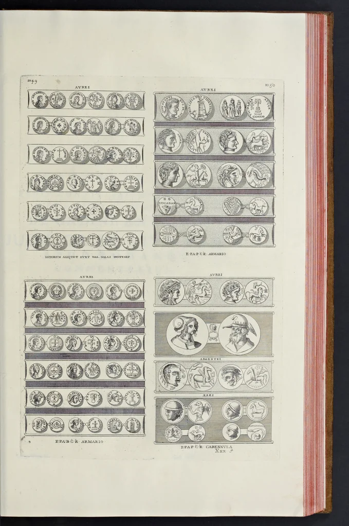 An illustration from Novus thesaurus antiquitatum romanarum, 1735, leaf 544