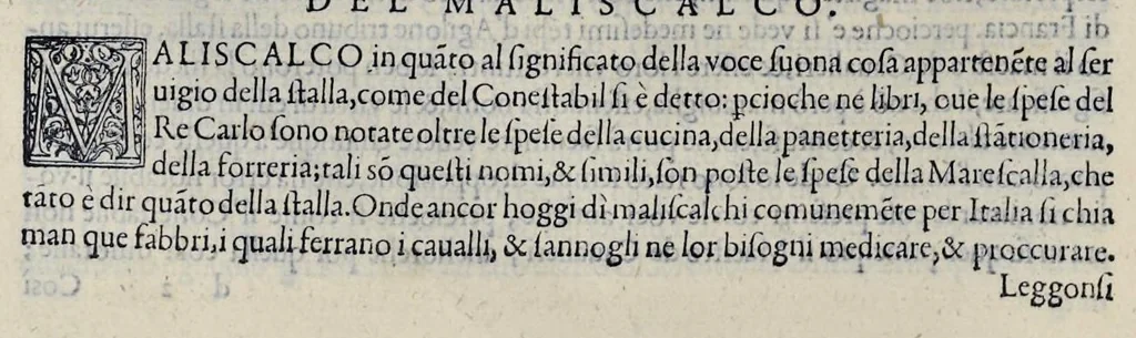 An illustration from Delle famiglie nobili napoletane, 1580, leaf 55