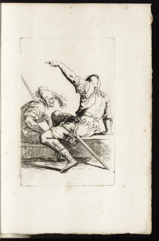 An illustration from Salvator Rosa's sketches, 1700, leaf 10