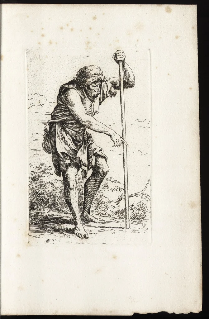 An illustration from Salvator Rosa's sketches, 1700, leaf 12