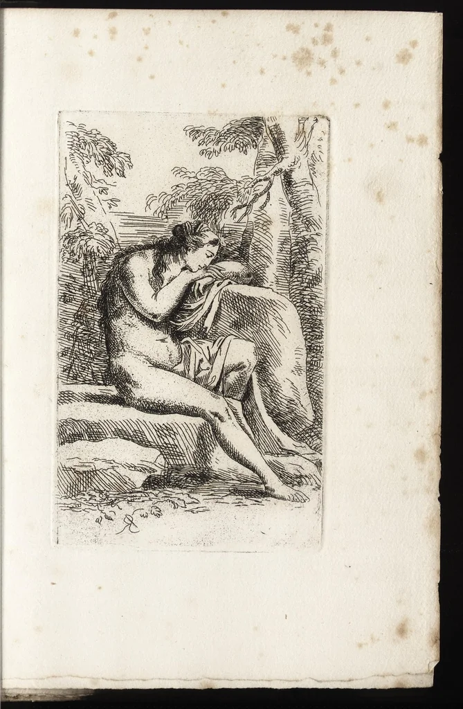 An illustration from Salvator Rosa's sketches, 1700, leaf 16