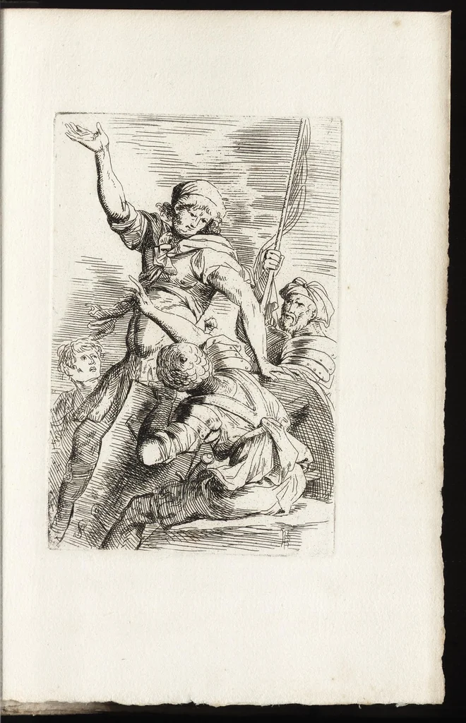 An illustration from Salvator Rosa's sketches, 1700, leaf 26