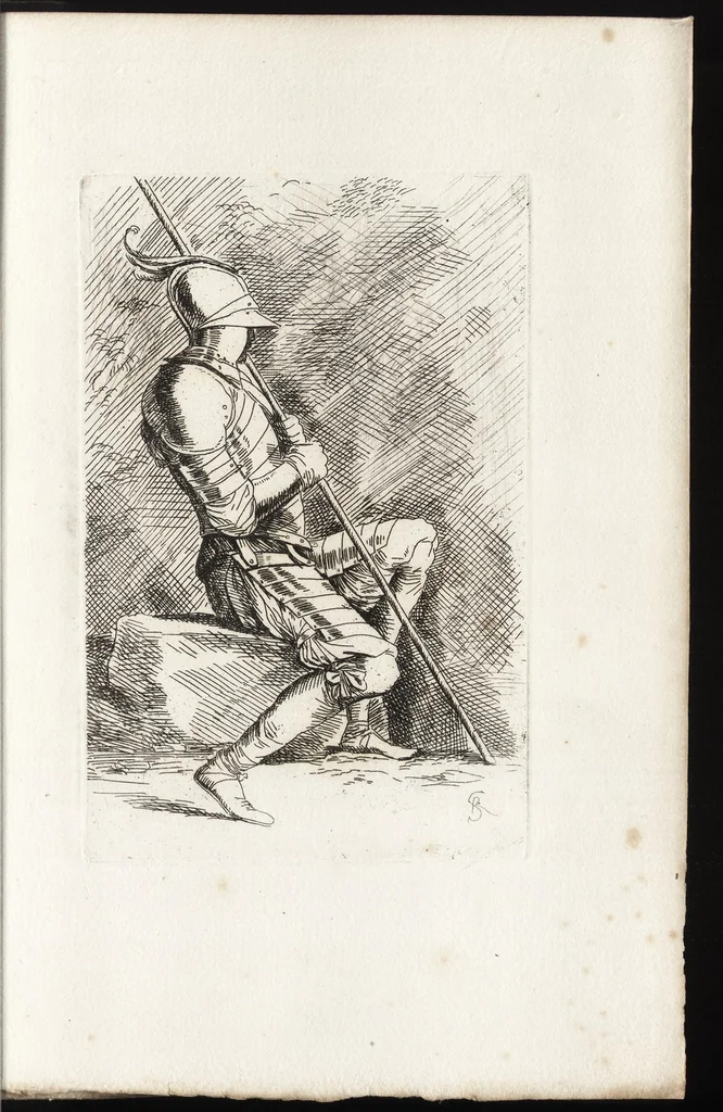 An illustration from Salvator Rosa's sketches, 1700, leaf 30