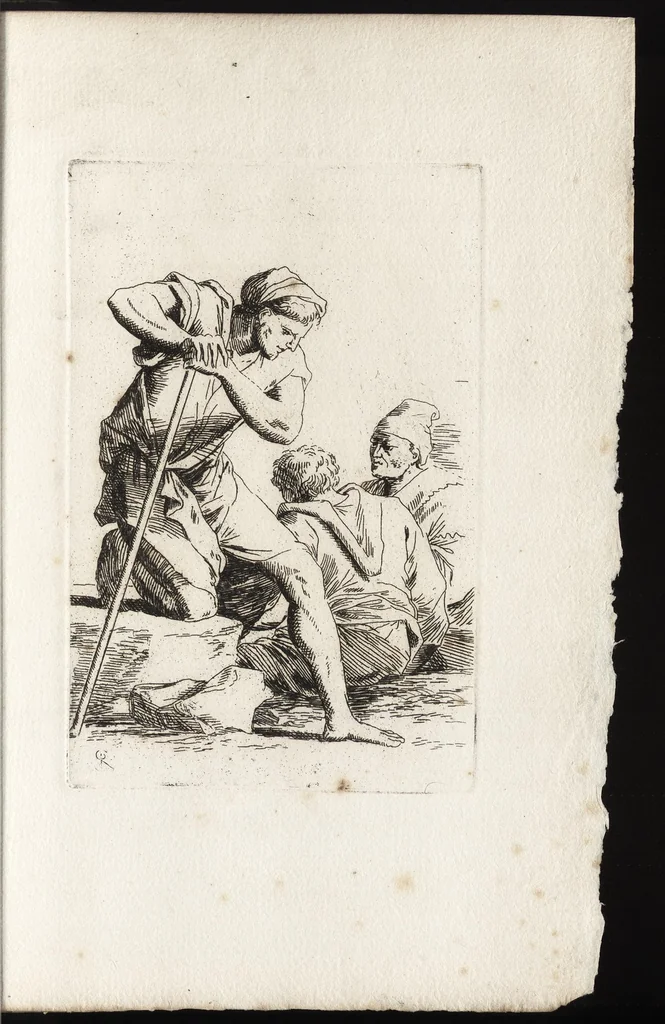 An illustration from Salvator Rosa's sketches, 1700, leaf 32