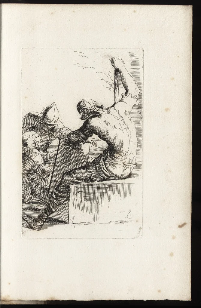 An illustration from Salvator Rosa's sketches, 1700, leaf 44